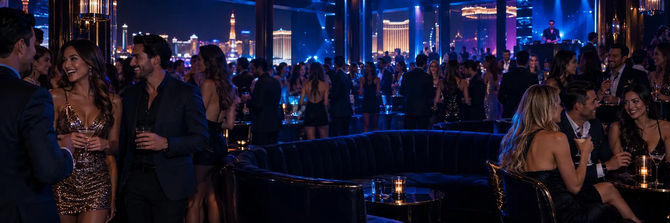 Free Strip Club Entry in Las Vegas guide: A crowd enjoying a Las Vegas club