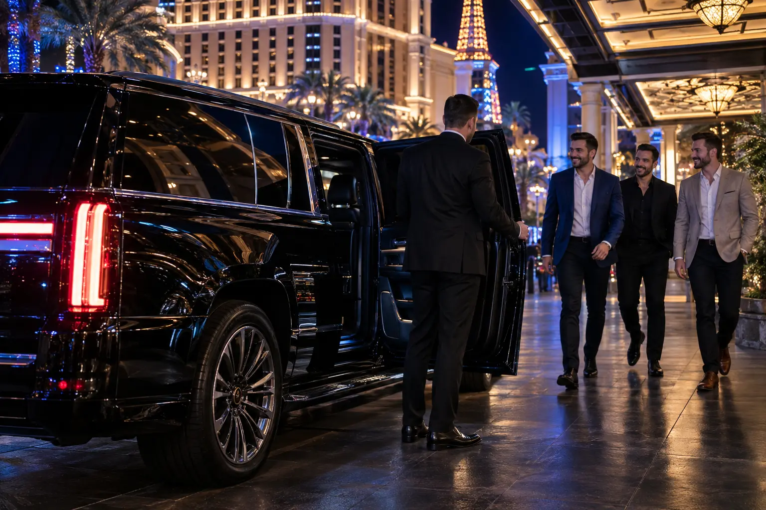 Las Vegas Strip Club Limo Service guide: A limousine ready for a Las Vegas night out